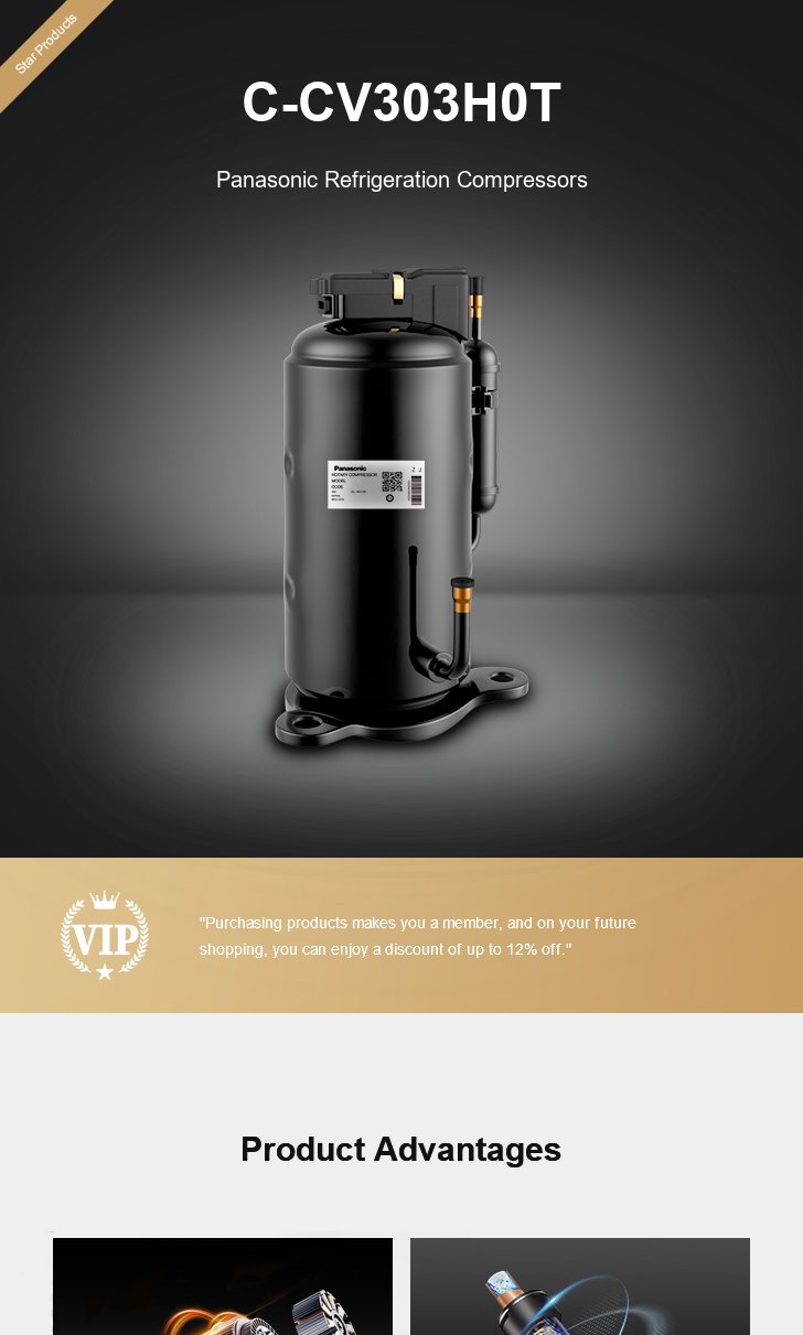 Panasonic Compressor C-CV303H0T, technical parameters pdf, structure diagram